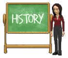 Chalk board with History written on it