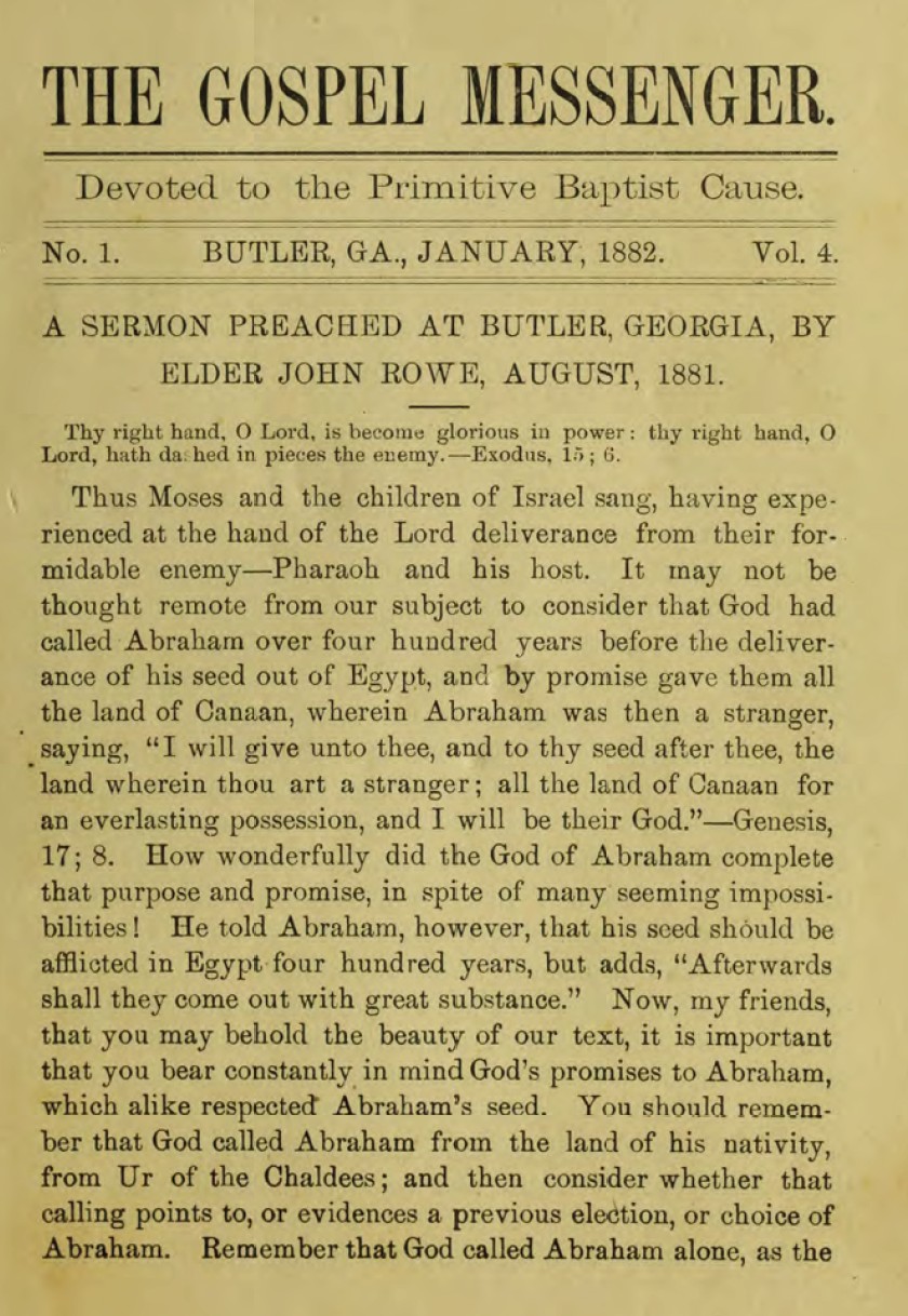 cover of Gospel Messenger Publication